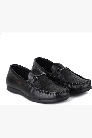 Red Chief Men Textured Leather Slip On Loafers