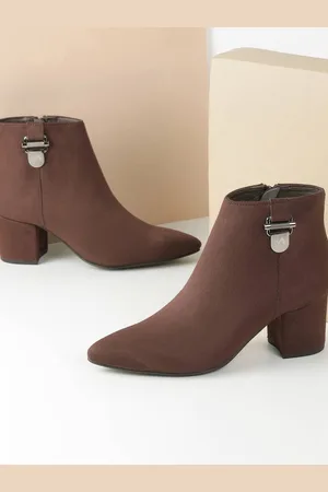 Metro Block-Heeled Mid-Top Boots