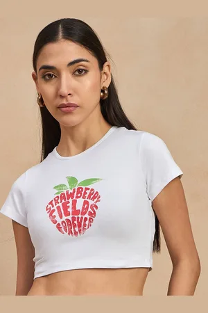 Color Capital Printed Cotton Crop Top
