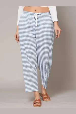 STYLE SHOES Women Checked Cotton Mid-Rise Trousers