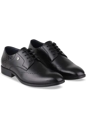 Red Chief Men Leather Round Toe Formal Derbys