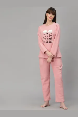 Sweet Dreams Women Printed Mid-Rise Tracksuit