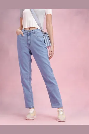 DressBerry Women High-Rise Stretchable Boyfriend Fit Jeans