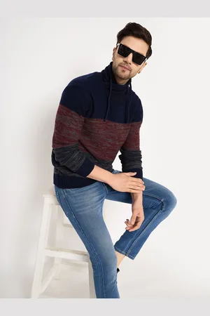 Club York Men Colourblocked Pullover