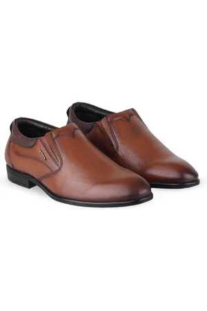 Red Chief Men Round Toe Leather Formal Slip-Ons