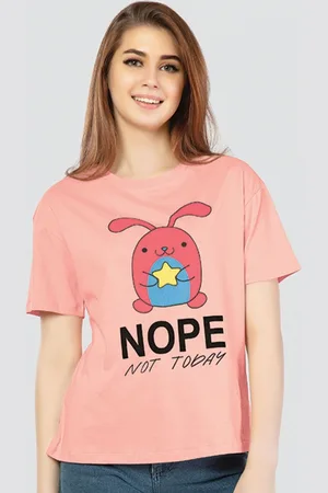 JULIET Women Graphic Printed Round Neck Cotton Relaxed Fit T-shirt