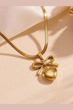 Jewels Galaxy Gold-Plated Contemporary Pendants with Chains