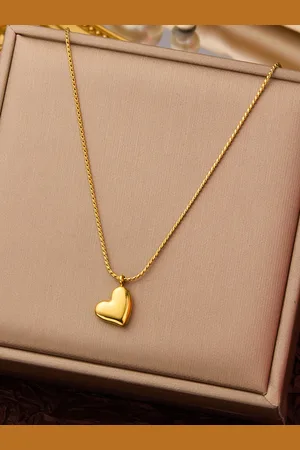 Designs & You Gold-Plated Contemporary Pendants with Chains