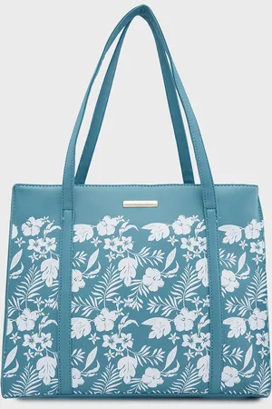 Caprese Lively Tote Medium Floral Printed Structured Shoulder Bag