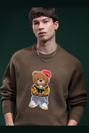 Highlander Men Embellished Round Neck Sweater