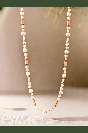 Accessorize Pearls Beaded Allergy Free Round Necklace