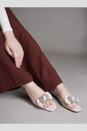 LAVIE Women Embellished Open Toe Flats with Buckles