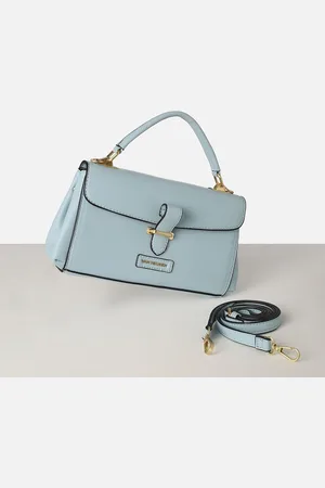 Van Heusen Solid Structured Satchel Bag