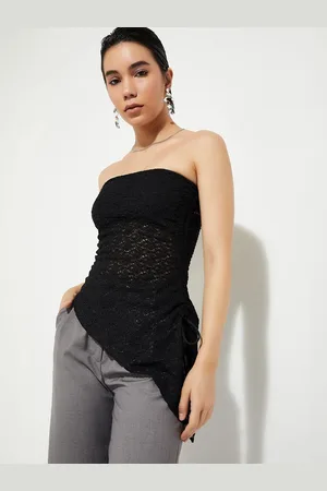Max Collection URB_N Women Lace Asymmetric Top