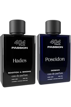 Bold Care Men Set Of 2 Poseidon Ocean & Hades Scotch & Smoke Long Lasting EDP - 100ml Each
