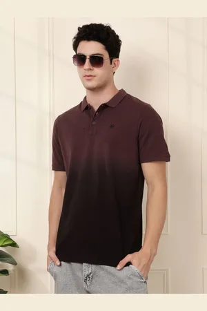 WROGN Men Solid Polo Collar Cotton Slim Fit T-shirt