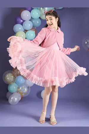 Cherry & Jerry Girls Ruffled Tulle Fit & Flare Dress
