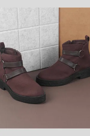 Metro Women Block-Heeled Mid-Top Regular Boots