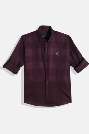 CHARCHIT Boys Comfort Checked Pure Cotton Casual Shirt