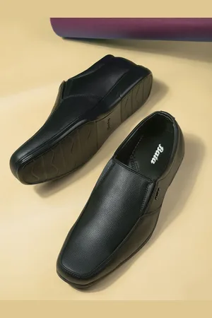 Bata Men Textured Slip-Ons Formal Shoes