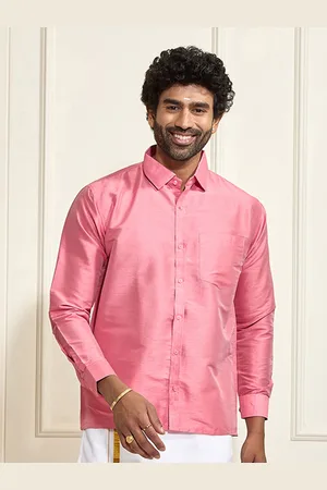 Vastramay Premium Spread Collar Silk Shirt