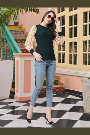 MISS AYSE Women Round Neck Top