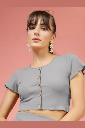 OOMPH Women Fitted Crop Top