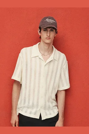H&M Regular Fit Jacquard-Knit Shirt