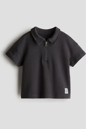 H&M Boys Sweatshirt Zip-Top Polo Shirt