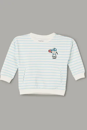Lifestyle Boys Cotton Striped Sweatshirt