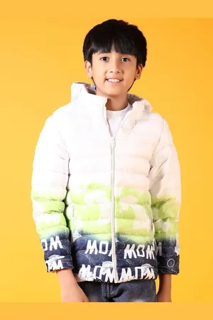 V-Mart Boys Hooded Colourblocked Cotton Casual Padded Jacket