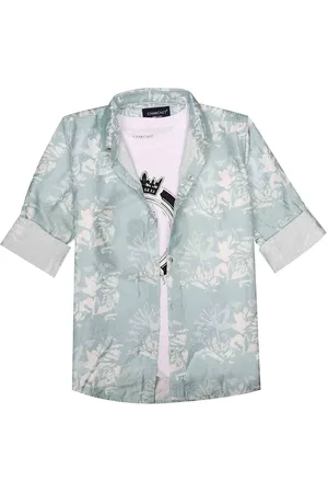 CHARCHIT Boys Comfort Opaque Printed Casual Shirt