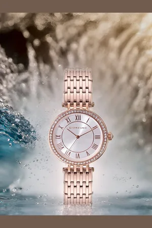 Giordano Women Silver-Toned Analogue Watch