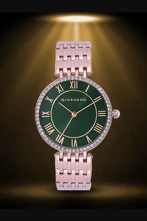 Giordano Women Embellished Dial & Stainless Steel Analogue Watch A2083-11B