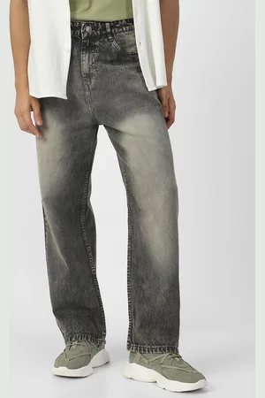 URBANO Men Loose Relaxed Fit Heavy Fade Jeans