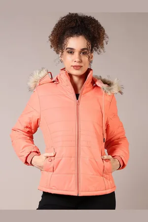 V-Mart Women Hooded Solid Cotton Casual Parka Jacket