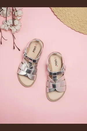 toothless Kids Girls Fashion Sandal Open Toe Flats with Buckles