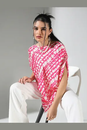 SHOWOFF Women Printed Extended Sleeves Crepe Top