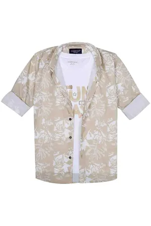 CHARCHIT Boys Comfort Opaque Printed Casual Shirt