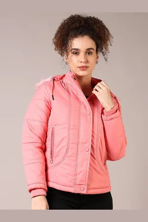 V-Mart Women Hooded Solid Cotton Casual Parka Jacket