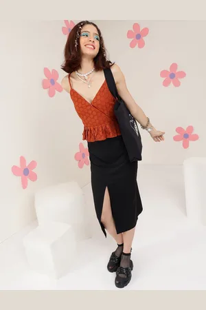 DressBerry Women Sleeveless Cotton Peplum Top
