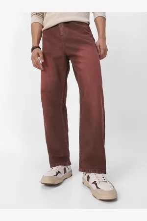 URBANO Men Loose Relaxed Fit Heavy Fade Jeans