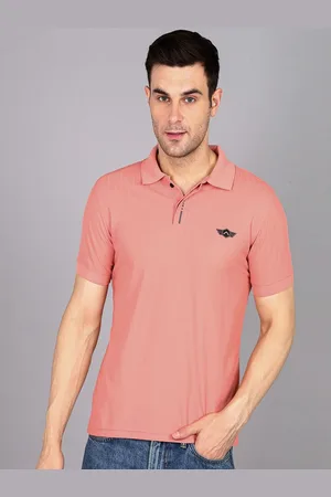 Metronaut Men Self Design Polo Collar T-shirt