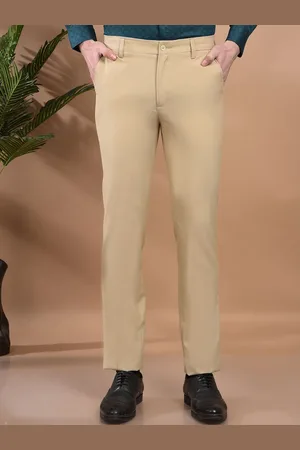 Canary London Men Smart Mid-Rise Slim Fit Wrinkle Free Formal Trouser