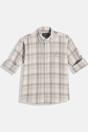 CHARCHIT Boys Comfort Tartan Checked Pure Cotton Casual Shirt