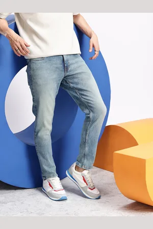 Aeropostale Men Carrot Fit Heavy Fade Stretchable Jeans