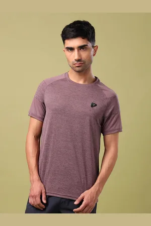 TECHNOSPORT Men Colourblocked Polo Collar Slim Fit T-shirt