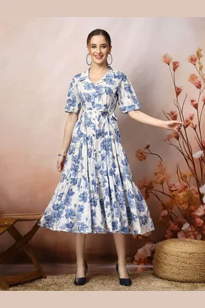 Kalini Women Floral Printed Fit & Flare Dress