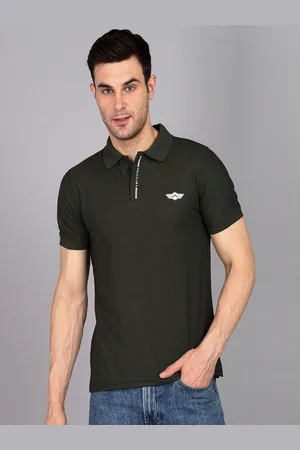 Metronaut Men Self Design Polo Collar T-shirt