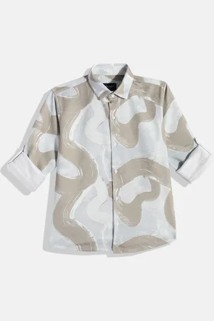 CHARCHIT Boys Comfort Abstract Printed Casual Shirt